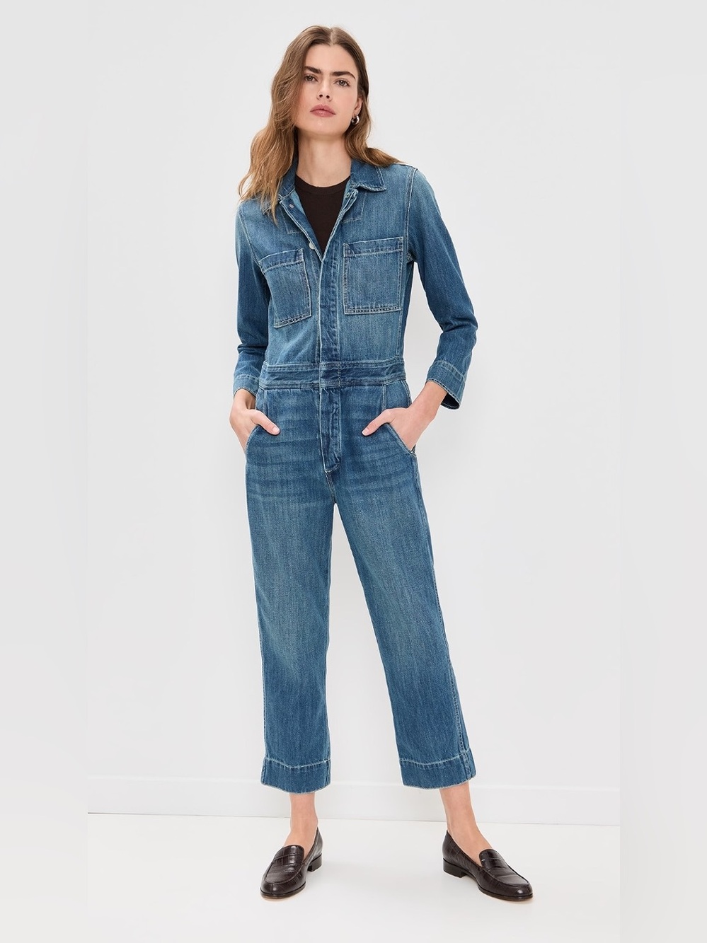 AMO Skip Jumpsuit in Indigo/Size Medium